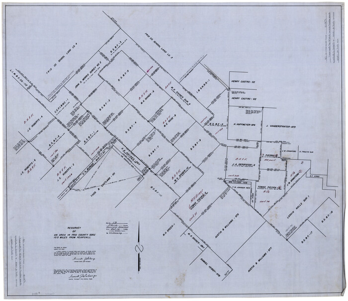8909, Frio County Rolled Sketch 19, General Map Collection
