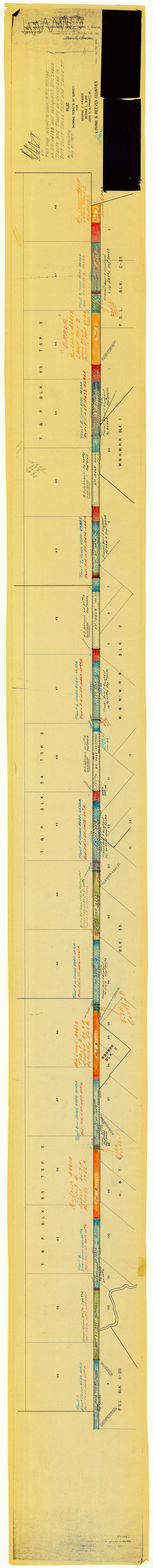 9467, Loving County Rolled Sketch 5, General Map Collection