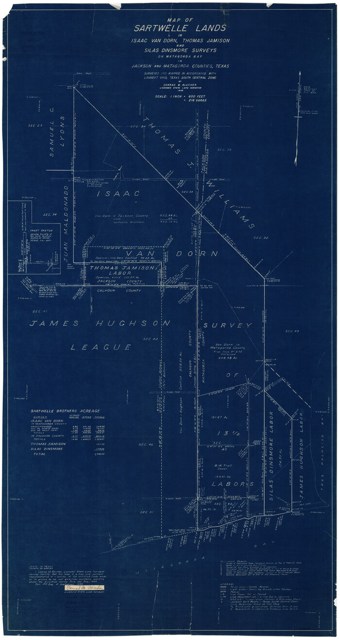 9478, Matagorda County Rolled Sketch 24, General Map Collection
