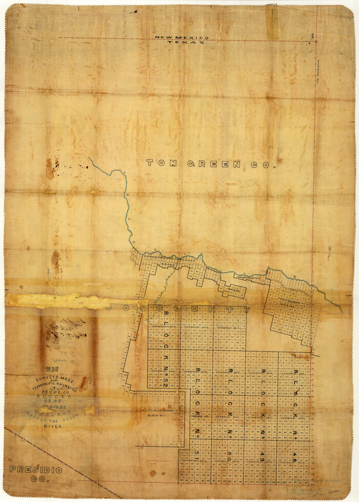 9680, Pecos County Rolled Sketch 6, General Map Collection