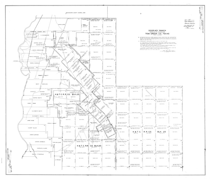 10003, Tom Green County Rolled Sketch 12A, General Map Collection
