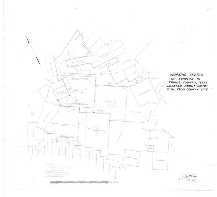 10012, Travis County Rolled Sketch 19, General Map Collection