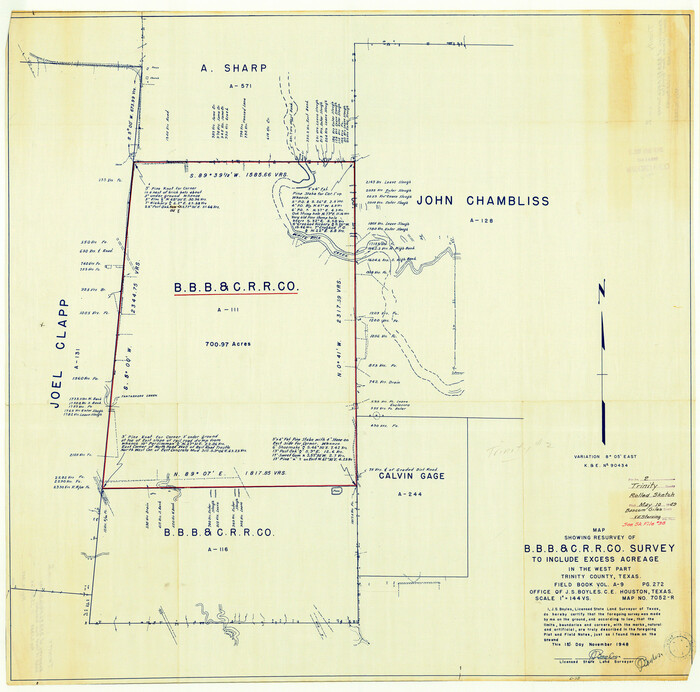 10024, Trinity County Rolled Sketch 2, General Map Collection