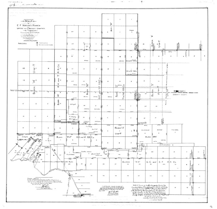 10044, Upton County Rolled Sketch 25, General Map Collection