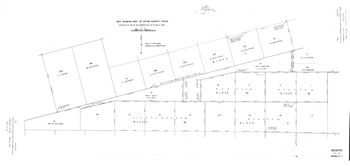 10056, Upton County Rolled Sketch 42, General Map Collection