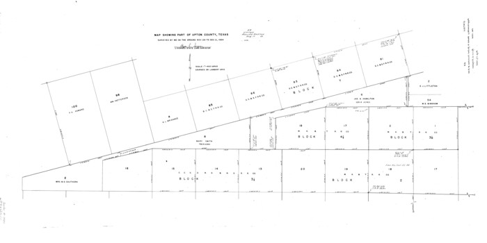 10057, Upton County Rolled Sketch 43, General Map Collection