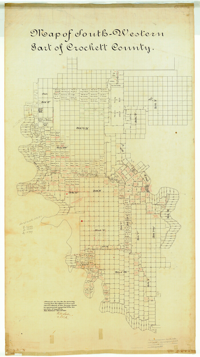 10068, Val Verde County Rolled Sketch 1, General Map Collection