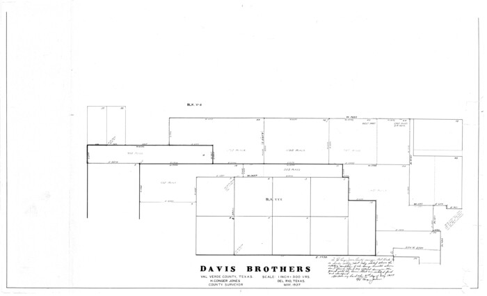 10075, Val Verde County Rolled Sketch 51, General Map Collection