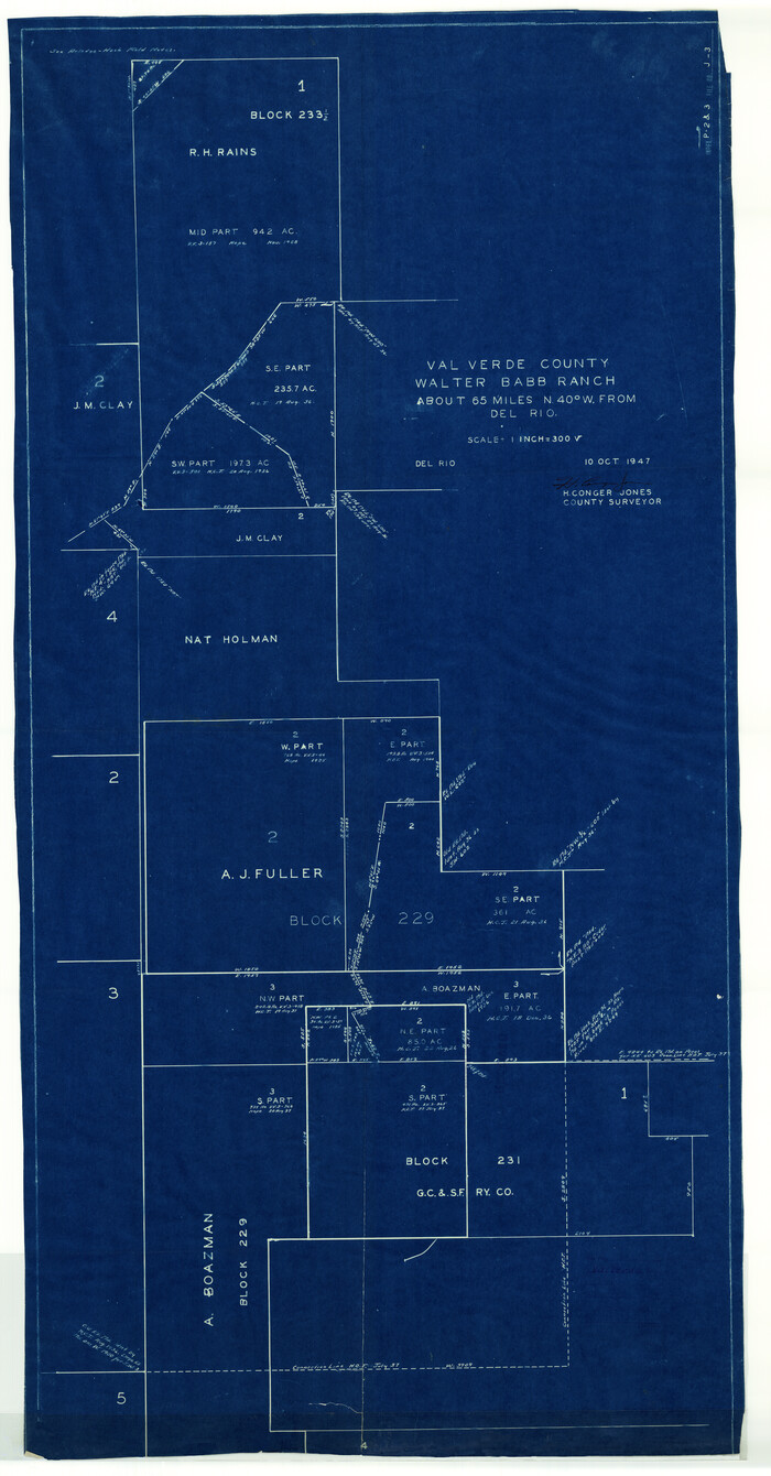 10078, Val Verde County Rolled Sketch 59, General Map Collection