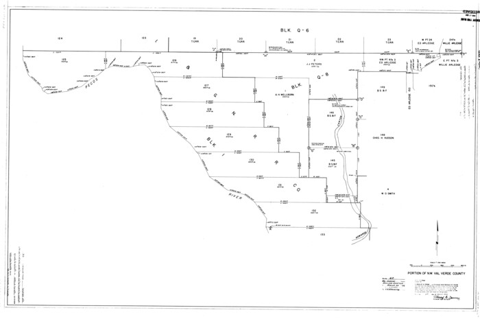 10081, Val Verde County Rolled Sketch 62, General Map Collection