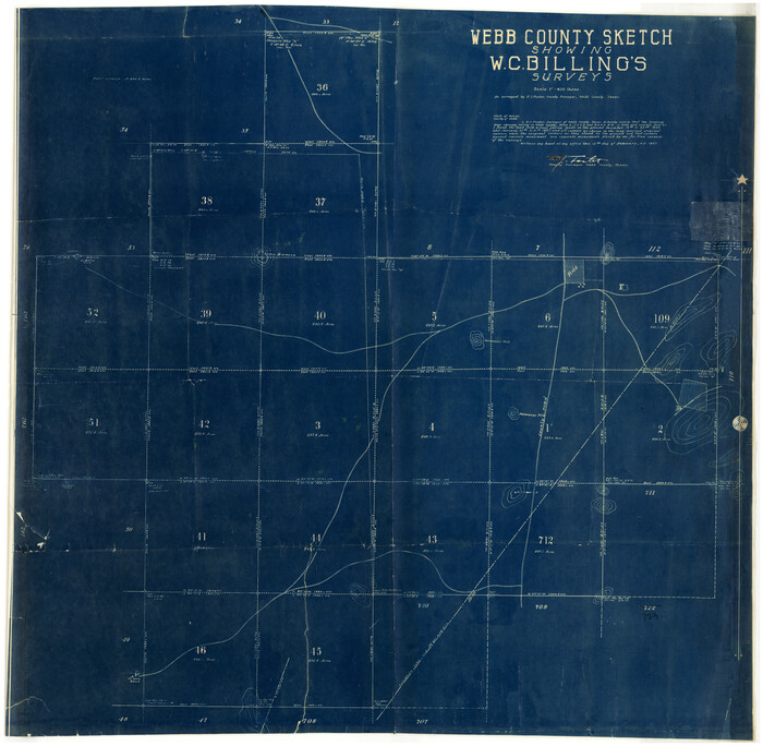 10130, Webb County Rolled Sketch 67, General Map Collection