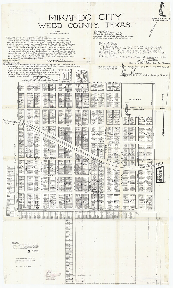 10132, Mirando City, Webb County, Texas, General Map Collection