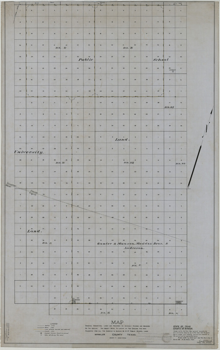 10147, Winkler County Rolled Sketch 4, General Map Collection
