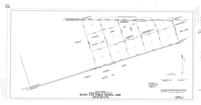 10151, Winkler County Rolled Sketch 10, General Map Collection
