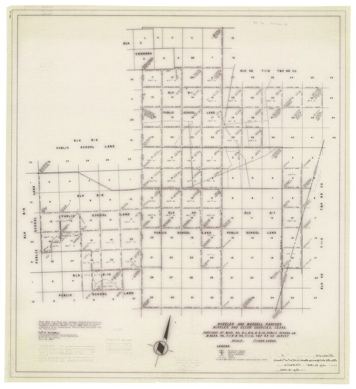 10152, Winkler County Rolled Sketch 11, General Map Collection