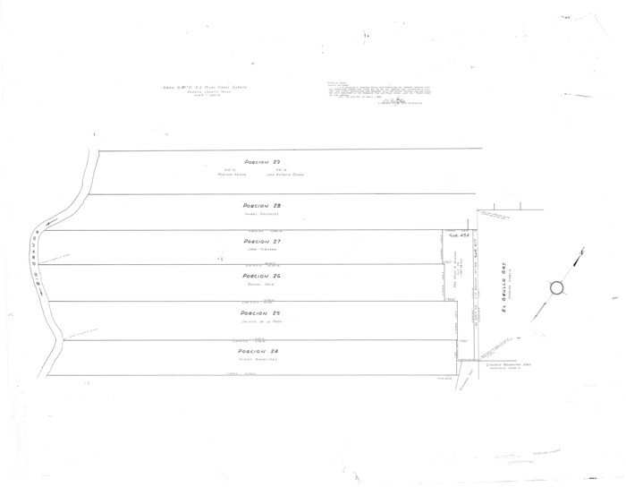 10170, Zapata County Rolled Sketch 17A, General Map Collection
