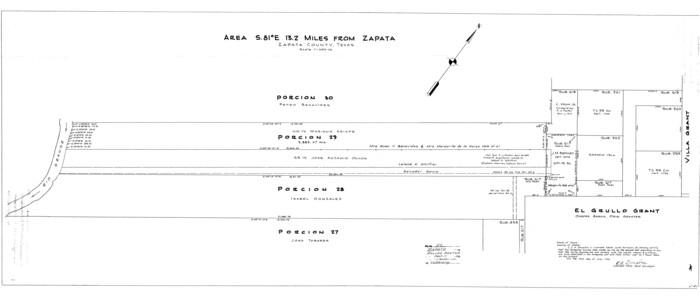 10171, Zapata County Rolled Sketch 20, General Map Collection