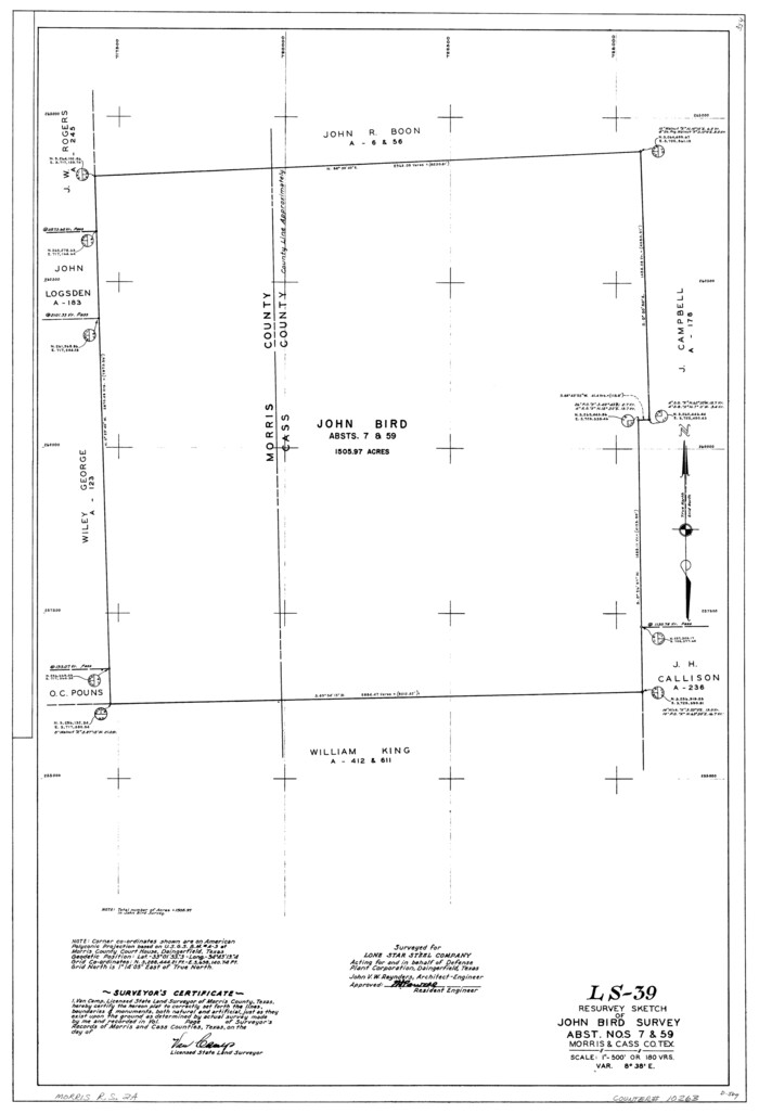 10263, Morris County Rolled Sketch 2A, General Map Collection