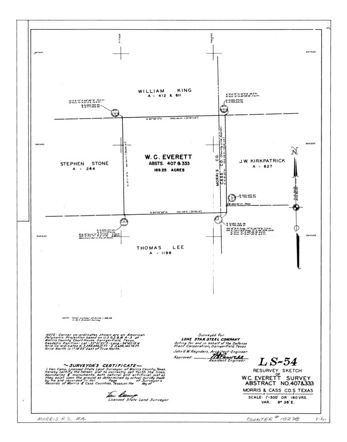 10278, Morris County Rolled Sketch 2A, General Map Collection