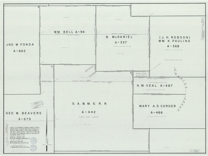10288, Lavaca County Rolled Sketch 5, General Map Collection