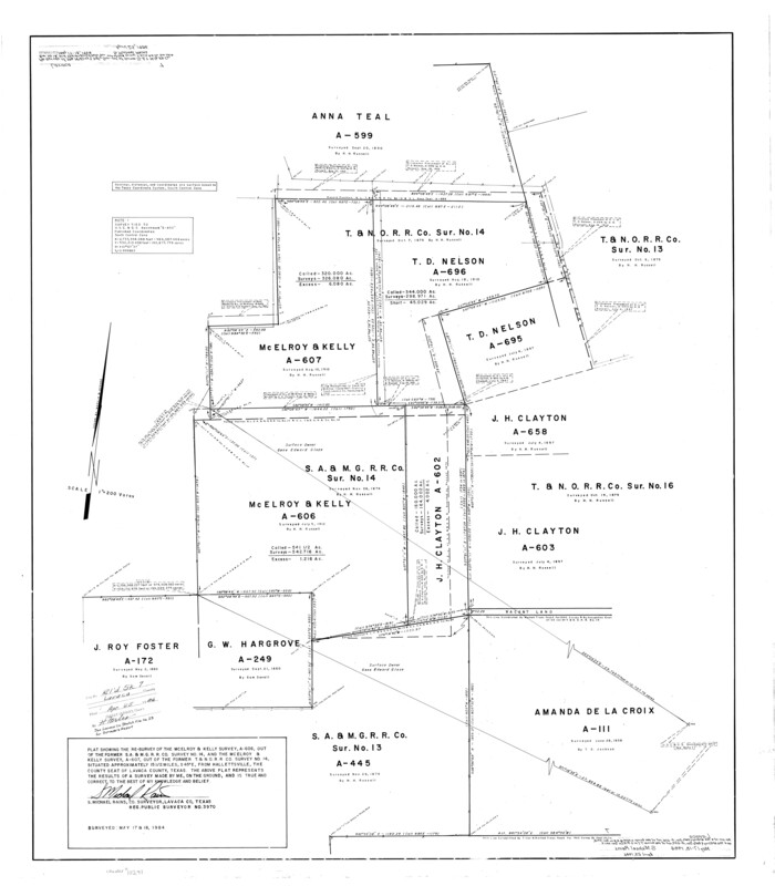 10291, Lavaca County Rolled Sketch 7, General Map Collection