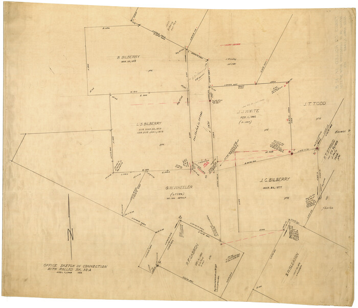 10310, Travis County Rolled Sketch 32B, General Map Collection