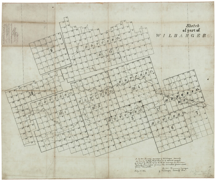 10434, Wilbarger County Sketch File 10, General Map Collection
