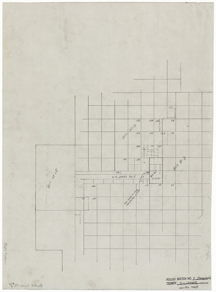 10614, Swisher County Rolled Sketch 7, General Map Collection

