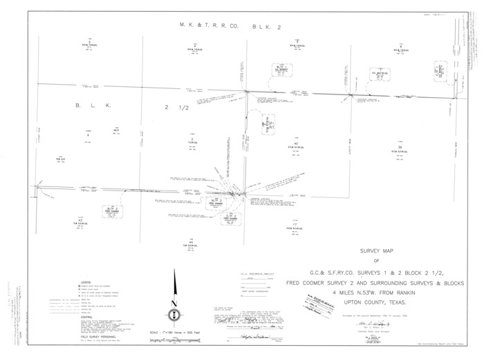 10637, Upton County Rolled Sketch 59, General Map Collection
