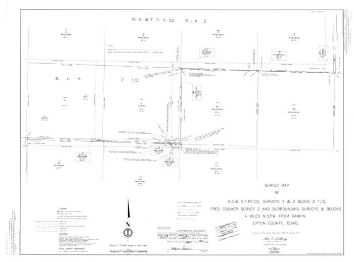 10638, Upton County Rolled Sketch 59, General Map Collection