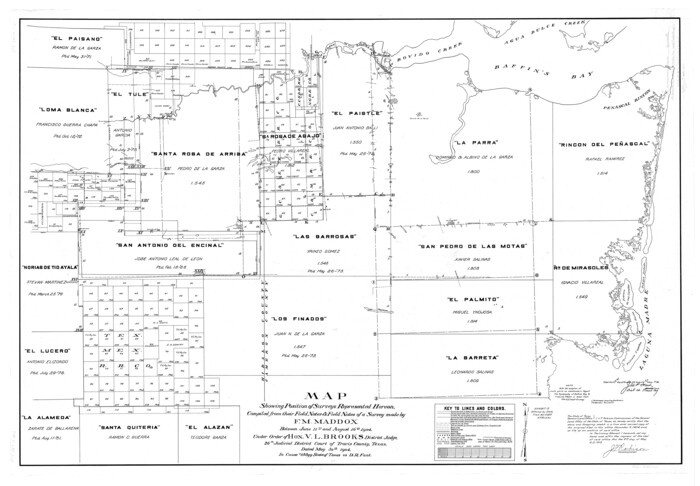 10654, Kenedy County Rolled Sketch 4, General Map Collection
