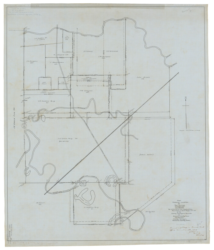 10672, Brazoria County Rolled Sketch 21, General Map Collection
