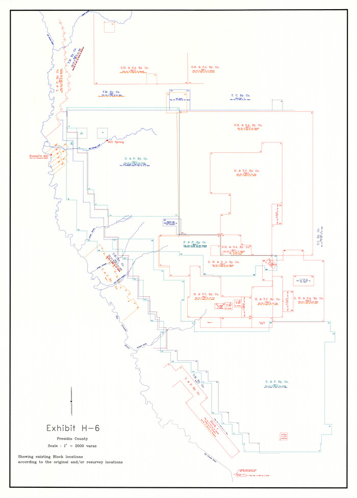 10711, Presidio County Rolled Sketch 131A, General Map Collection