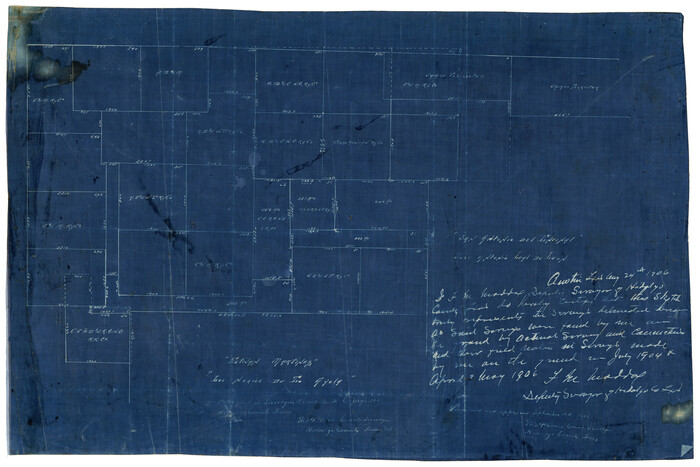 10755, [Map Showing Estivan Martinez "Los Nerios de Tio Ayola" Survey and Surveys North Thereof, Brooks County, Texas], Maddox Collection
