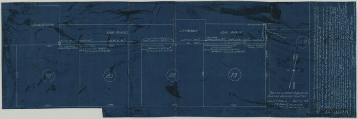 10765, Sketch of Survey 3, Block 1 in Dickens and King Counties