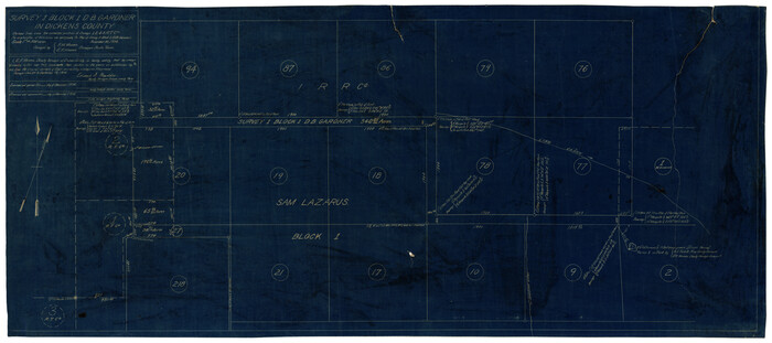 10767, Survey 1, Block 1, D.B. Gardner in Dickens County, Maddox Collection
