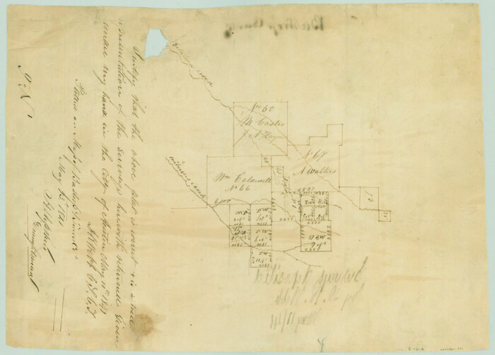 111, [Surveys along Gilleland and Wilbarger Creek in the Travis District], General Map Collection