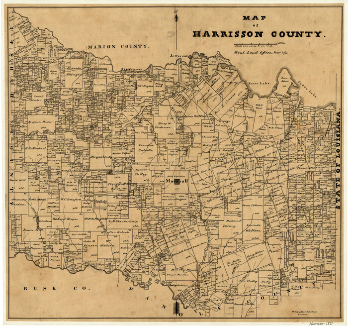 1117, Map of Harrison County, General Map Collection