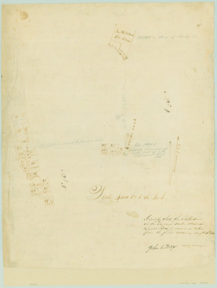 126, [Sketches on Lagoona (sic) Creek, Attascosa (sic) and Laredo Road], General Map Collection
