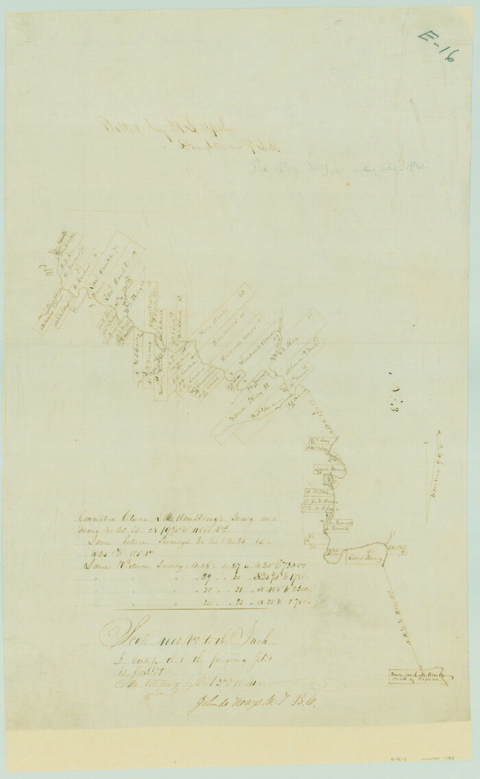 130, [Surveys in the Bexar District along the Medina River], General Map Collection