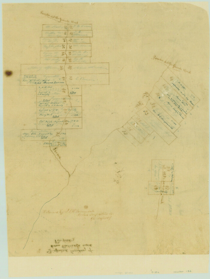 136, [Surveys in the Bexar District along the Frio and Leona Rivers], General Map Collection