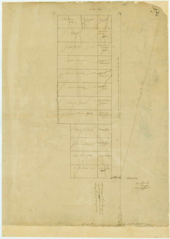 14, [Surveys between the Sabine and Red Rivers made for titles under Radford Berry, Commissioner], General Map Collection