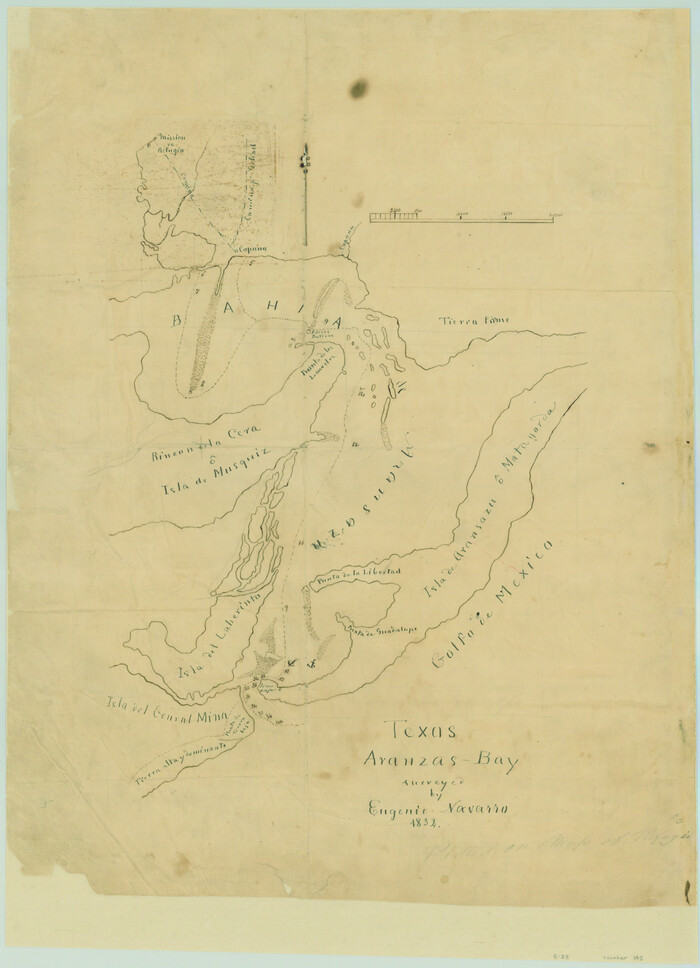145, Texas Aranzas-Bay [sic], General Map Collection