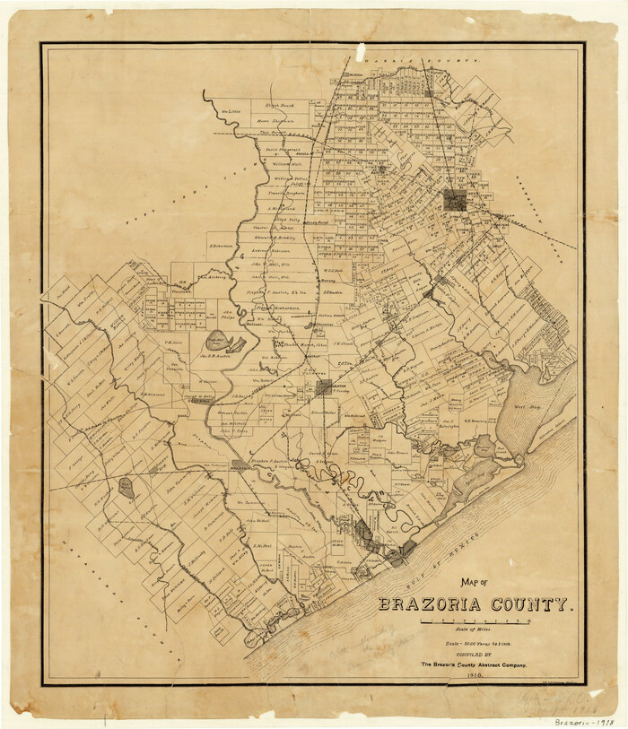 1518, Map of Brazoria County, General Map Collection