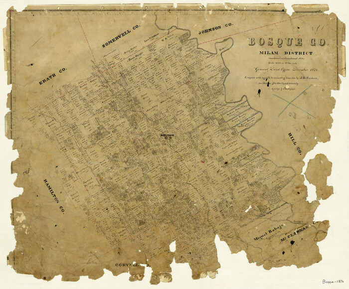 1519, Bosque County, Milam District, General Map Collection