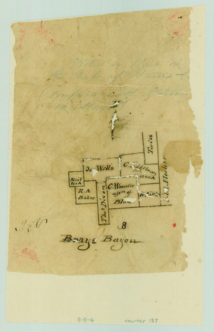157, [Surveys along Bray's Bayou], General Map Collection