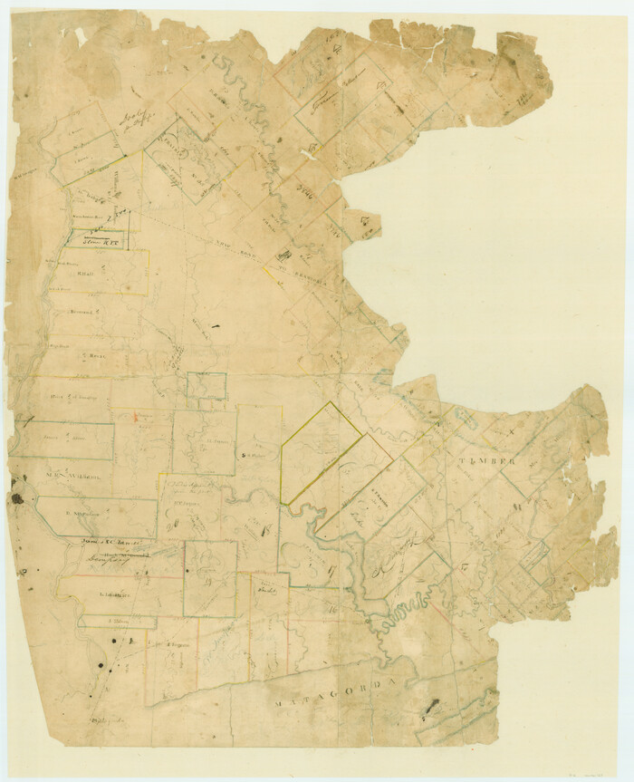167, [Surveys in Austin's Colony on the east side of the Colorado River], General Map Collection