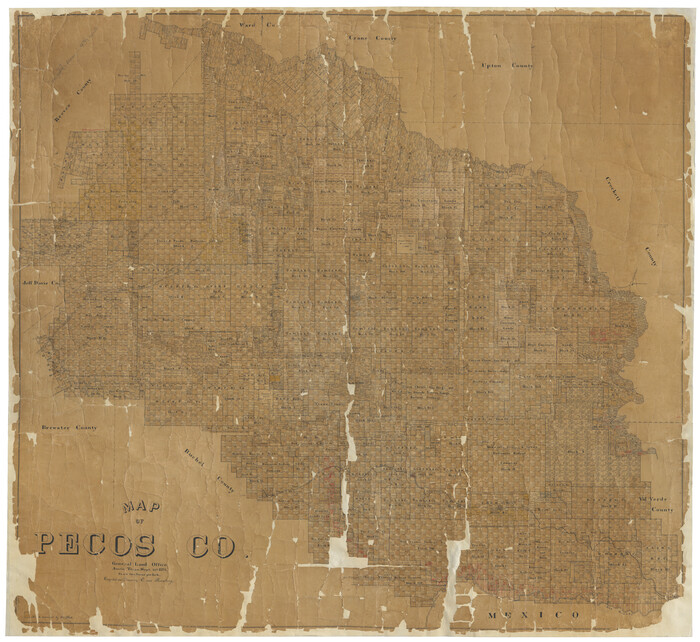16788, Map of Pecos County, General Map Collection
