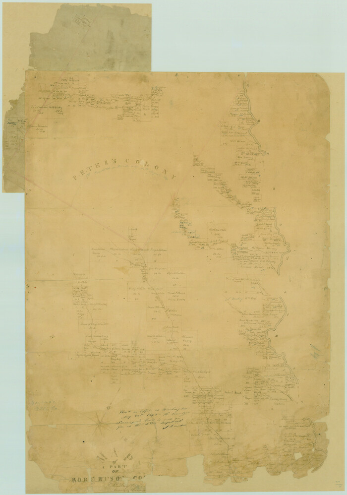 168, Map of a Part of Robertson Colony, General Map Collection