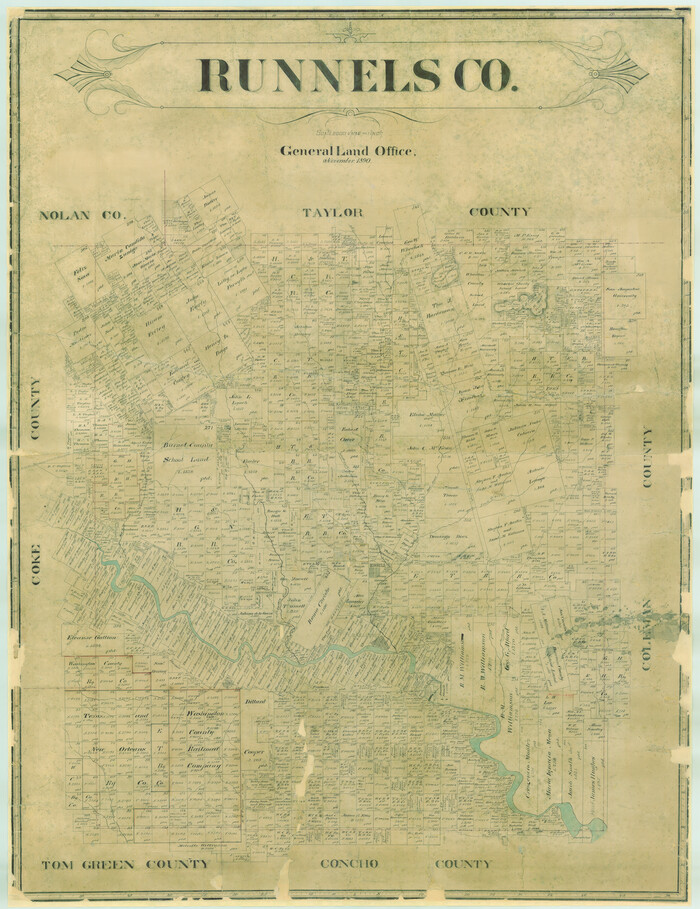 16802, Runnels Co., General Map Collection